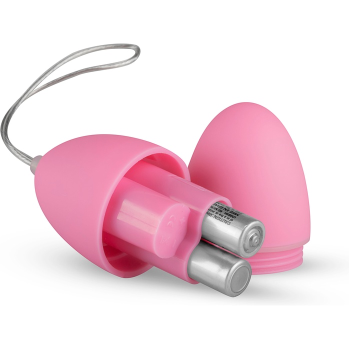 Розовое виброяйцо Vibrating Egg с пультом ДУ - Mini Vibe Collection. Фотография 4.