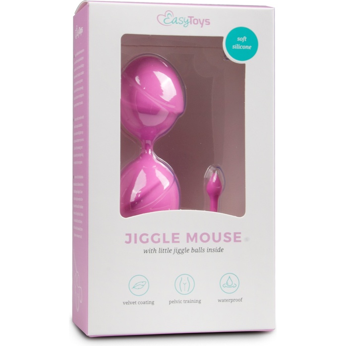 Розовые вагинальные шарики Jiggle Mouse - Geisha Collection. Фотография 5.