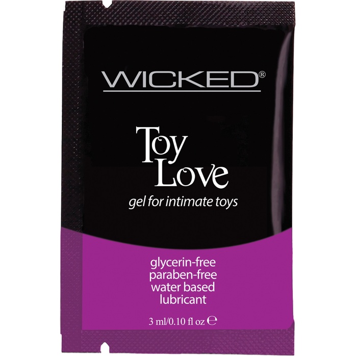 Лубрикант на водной основе для использования с игрушками WICKED Toy Love - 3 мл