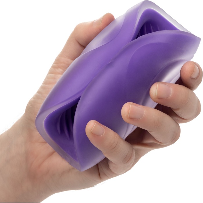 Фиолетовый рельефный мастурбатор Spiral Grip - The Gripper. Фотография 2.