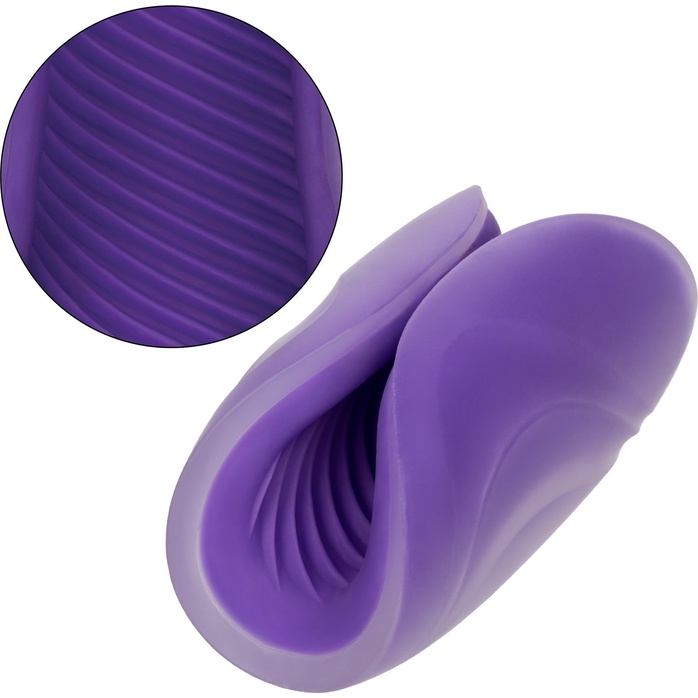 Фиолетовый рельефный мастурбатор Spiral Grip - The Gripper. Фотография 6.