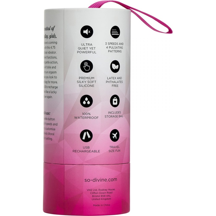 Ярко-розовый вибростимулятор Get Lucky USB Vibrator - 12 см. Фотография 6.
