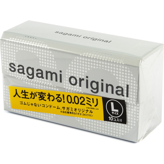 Презервативы Sagami Original 0.02 L-size увеличенного размера - 10 шт - Sagami Original. Фотография 3.