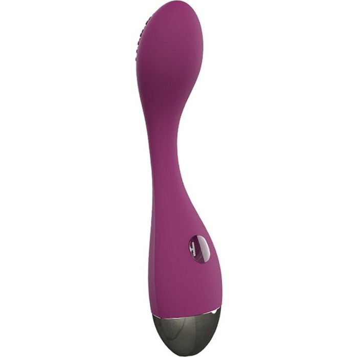 Фиолетовый вибромассажер G-Spot Evelyn - 15,1 см