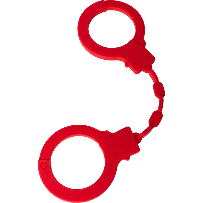 Красные силиконовые наручники Штучки-дрючки
