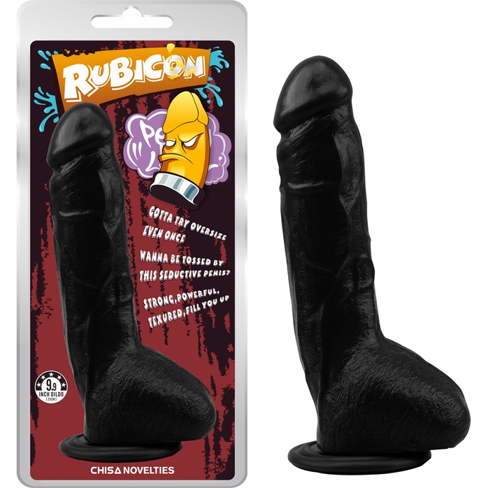 Черный фаллоимитатор Brunet Trick Penis - 22,5 см - Rubicon. Фотография 2.