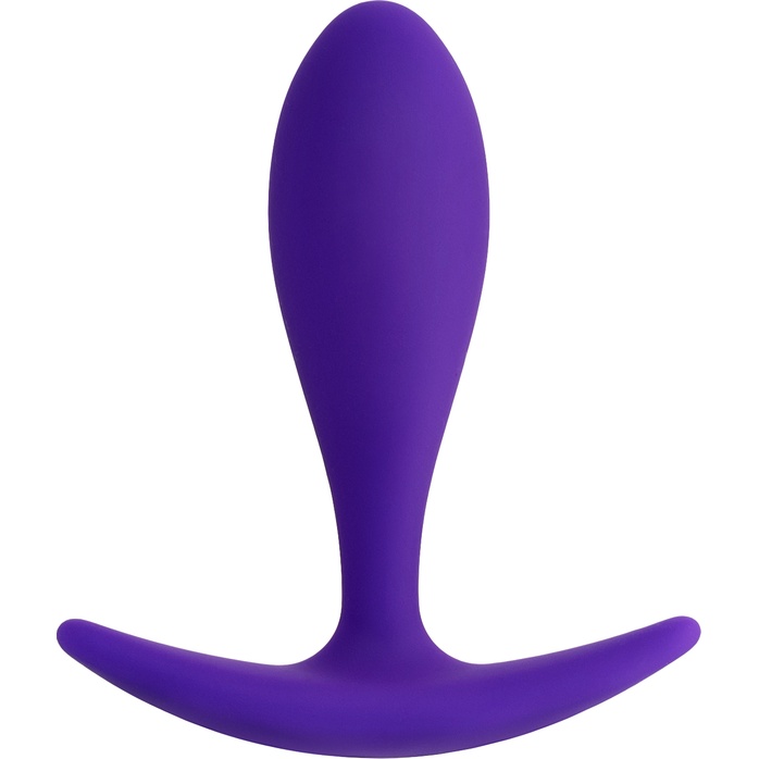 Фиолетовая удлиненная анальная втулка - 7,2 см. Фотография 2.
