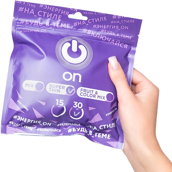 Ультратонкие презервативы ON Super Thin - 30 шт. Фотография 6.