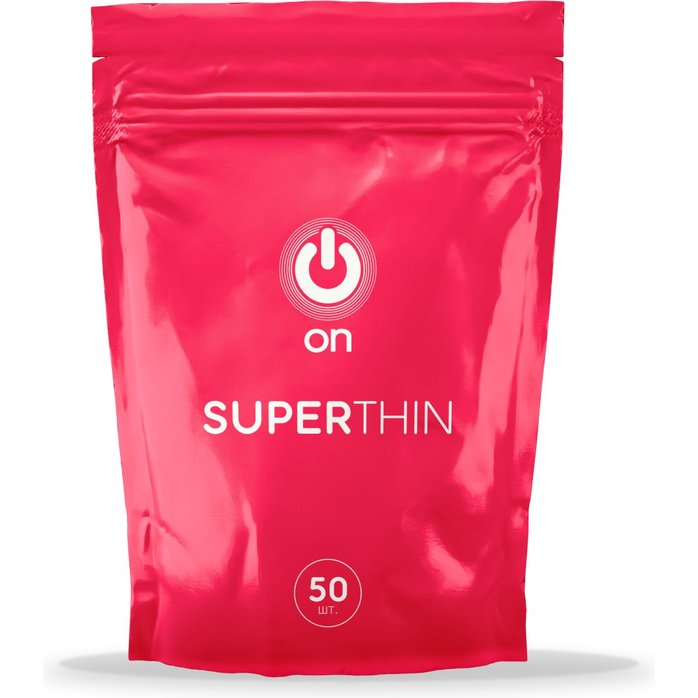 Ультратонкие презервативы ON Super Thin - 50 шт