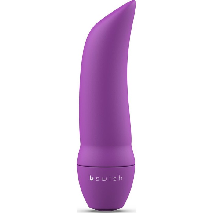 Фиолетовая вибропуля Bmine Basic Curve - 7,6 см. Фотография 2.