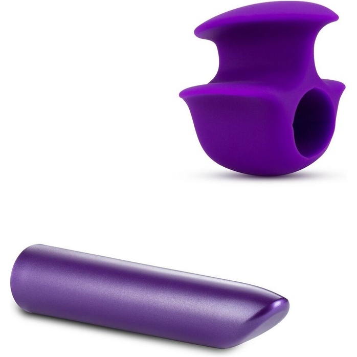 Фиолетовый вибромассажер B6 - 10,16 см - Noje. Фотография 2.