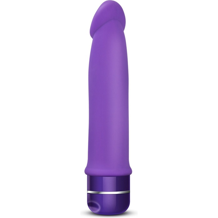 Фиолетовый вибромассажер Purity - 19 см - Luxe. Фотография 2.