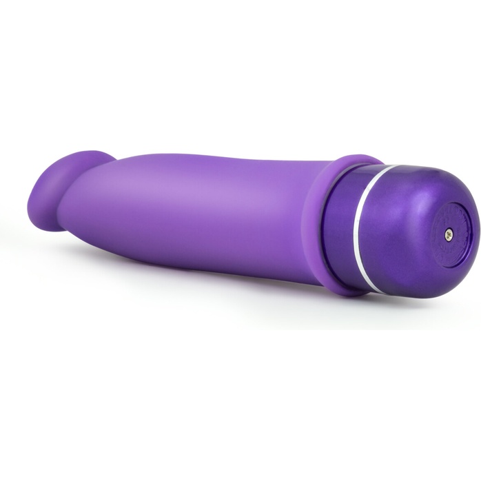 Фиолетовый вибромассажер Purity - 19 см - Luxe. Фотография 3.
