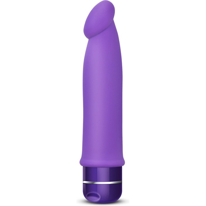 Фиолетовый вибромассажер Purity - 19 см - Luxe