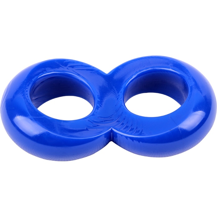 Синее эрекционное кольцо-восьмерка Duo Cock 8 Ball Ring - Get Lock