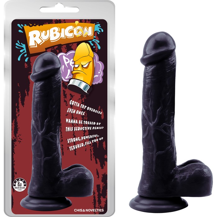 Черный фаллоимитатор Devil Inside Penis - 22,5 см - Rubicon. Фотография 2.