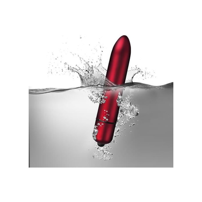 Красный мини-вибратор Rouge Allure - 16 см. Фотография 2.