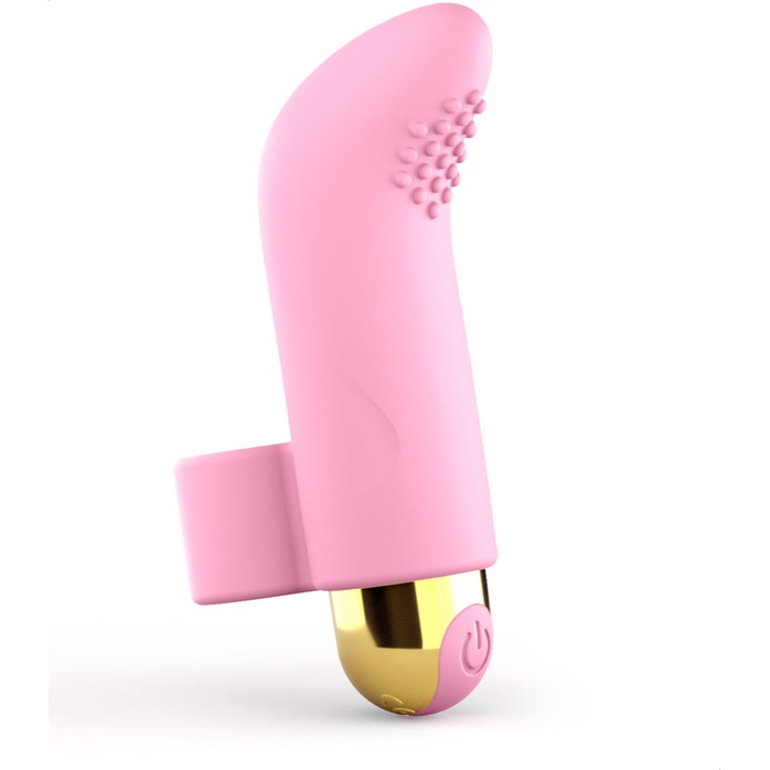 Розовый вибратор на палец Touch Me - 8,6 см