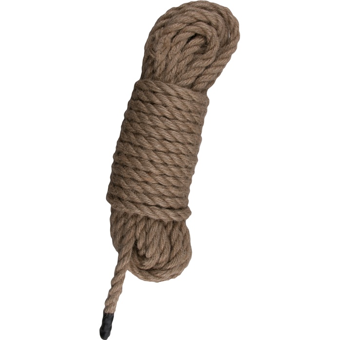 Коричневая веревка для бондажа Hemp Rope - 10 м - Fetish Collection