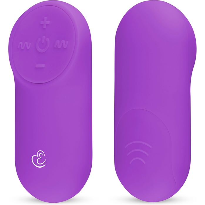 Фиолетовое виброяйцо Vibrating Egg с пультом ДУ - Mini Vibe Collection. Фотография 3.