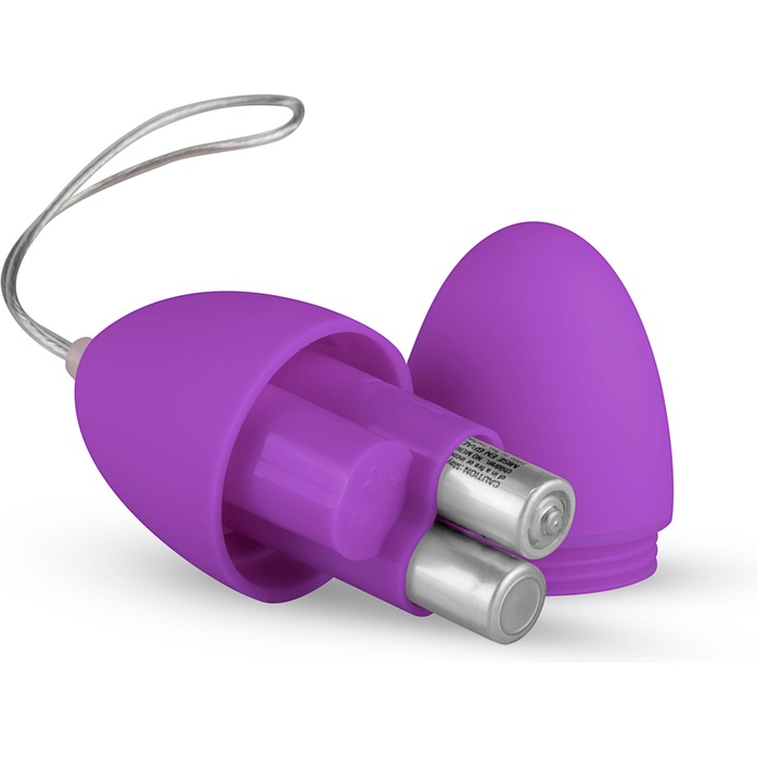Фиолетовое виброяйцо Vibrating Egg с пультом ДУ - Mini Vibe Collection. Фотография 4.