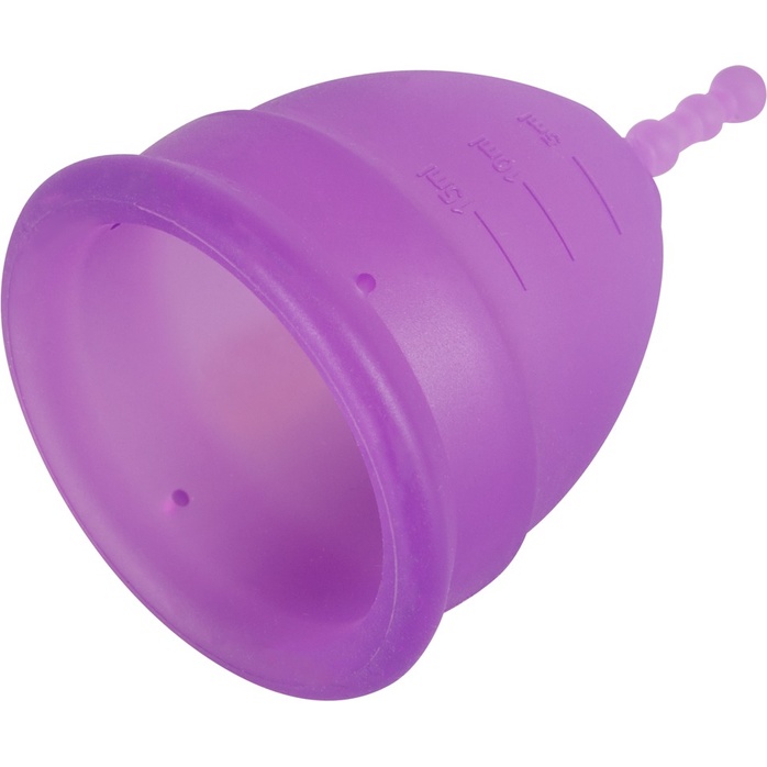 Фиолетовая менструальная чаша Menstrual Cup Large. Фотография 2.