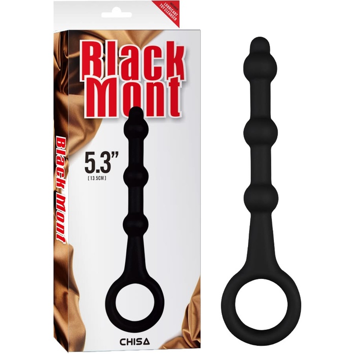 Черная анальная ёлочка Pleasure Piston - 17,5 см - Black Mont. Фотография 4.