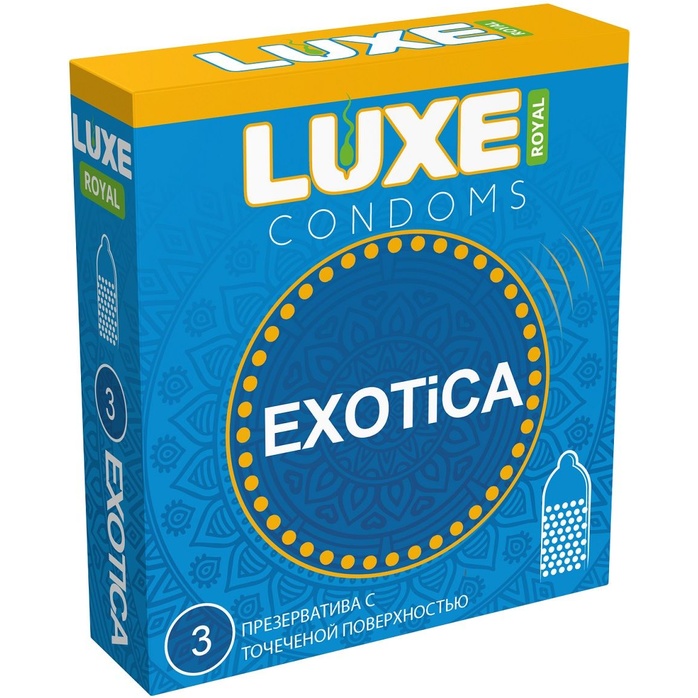 Текстурированные презервативы LUXE Royal Exotica - 3 шт - Luxe Royal