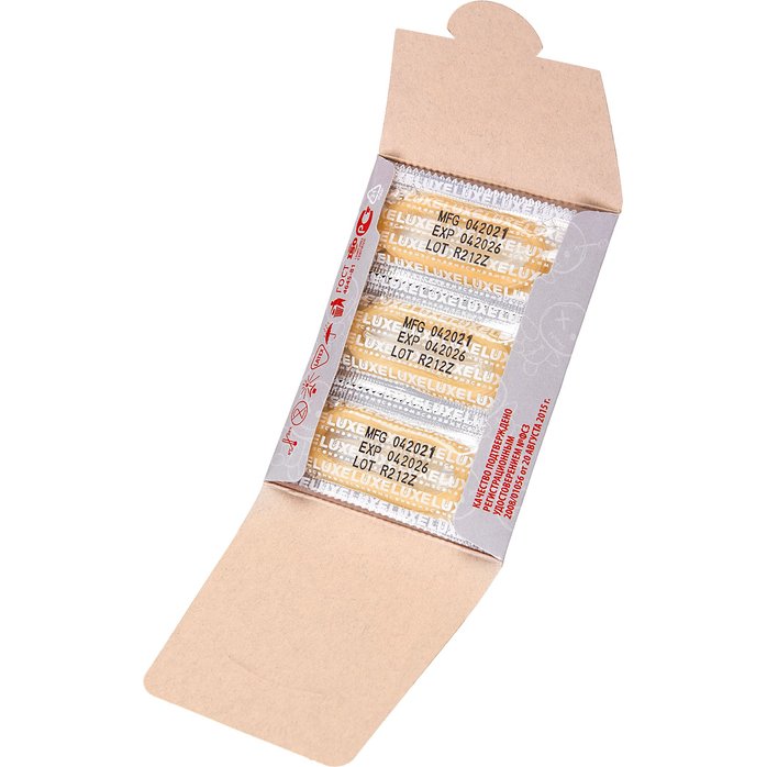Текстурированные презервативы Воскрешающий мертвеца - 3 шт - Luxe. Фотография 7.