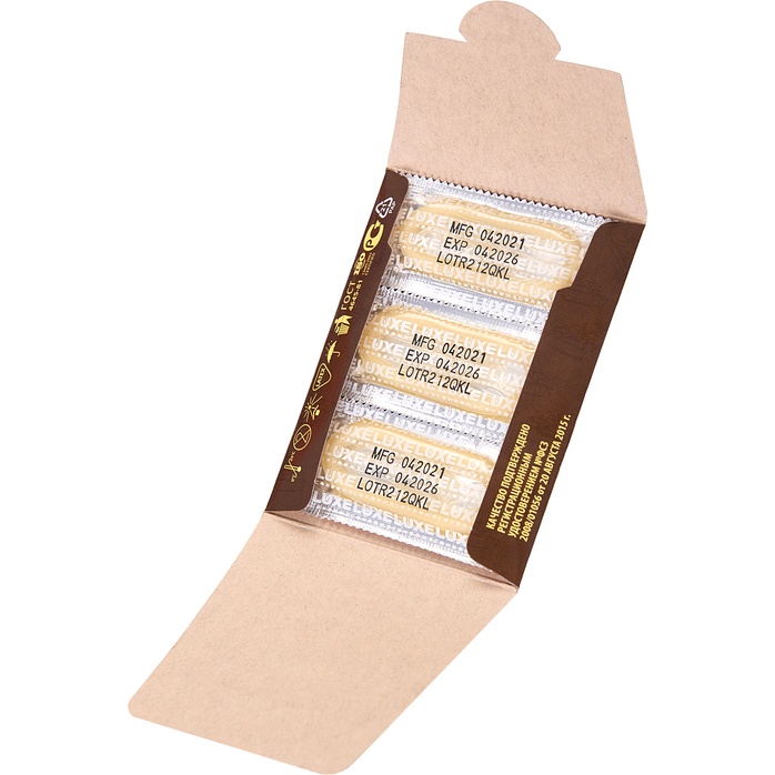 Презервативы с ароматом шоколада Шоколадный рай - 3 шт - Luxe. Фотография 5.