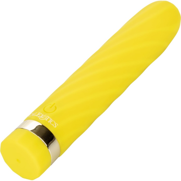 Желтая перезаряжаемая вибропуля Slay #SeduceMe - 12 см - Slay. Фотография 2.