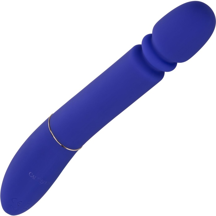 Синий вибратор с поступательными движениями Shameless Slim Thumper - 22,75 см - Shameless. Фотография 6.