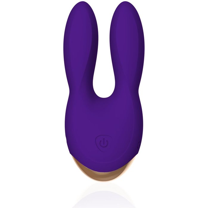Фиолетовый вибратор с ушками Bunny Bliss - 11 см