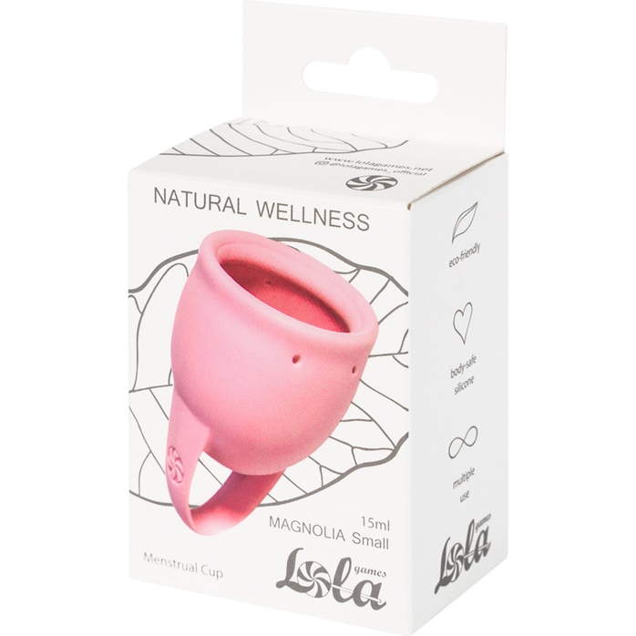 Розовая менструальная чаша Magnolia - 15 мл - Natural Wellness. Фотография 2.