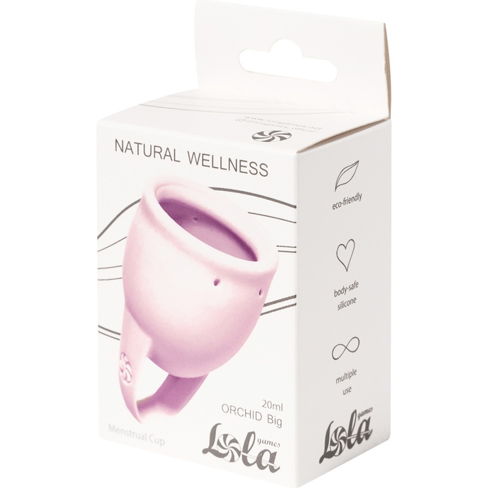 Сиреневая менструальная чаша Orchid - 20 мл - Natural Wellness