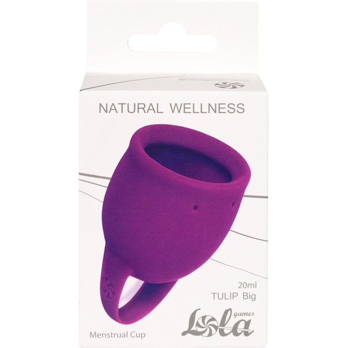 Лиловая менструальная чаша Tulip - 20 мл - Natural Wellness. Фотография 2.