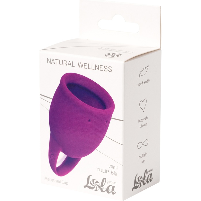Лиловая менструальная чаша Tulip - 20 мл - Natural Wellness
