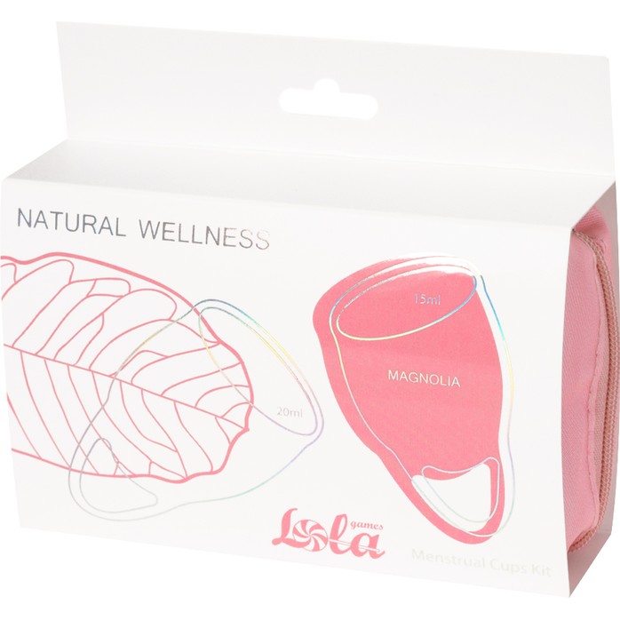 Набор из 2 розовых менструальных чаш Magnolia - Natural Wellness
