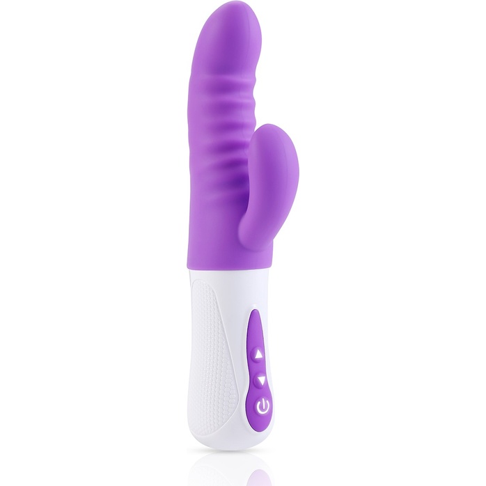 Фиолетовый вибростимулятор Purple Punch - 24 см