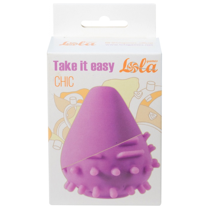 Фиолетовый мастурбатор Chic с шипиками - Take it easy. Фотография 3.