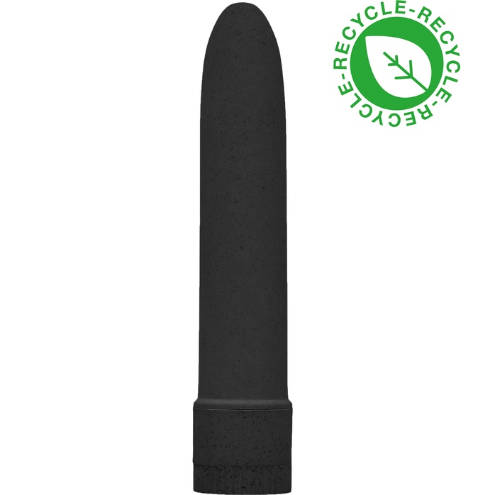 Черный вибратор 5.5 Vibrator Biodegradable - 14 см - Natural Pleasure