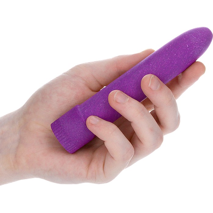 Фиолетовый вибратор 5.5 Vibrator Biodegradable - 14 см - Natural Pleasure. Фотография 2.