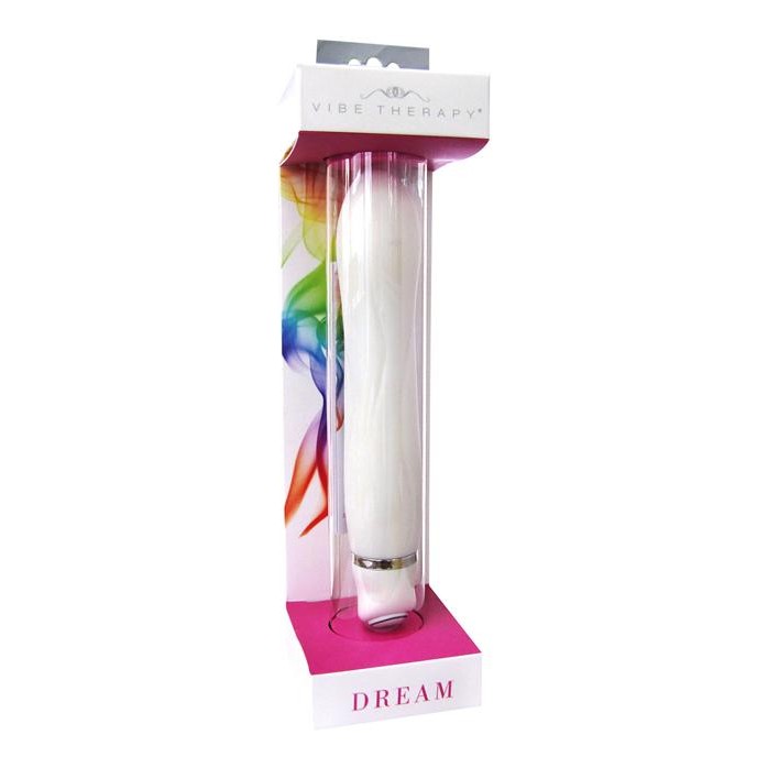 Белый вибратор VIBE THERAPY DREAM из силикона - 16 см. Фотография 2.