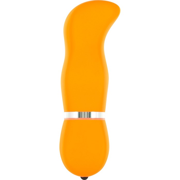Оранжевый вибромассажер для точки G FUNKY VIBELICIOUS G SPOT - 12 см - Funky