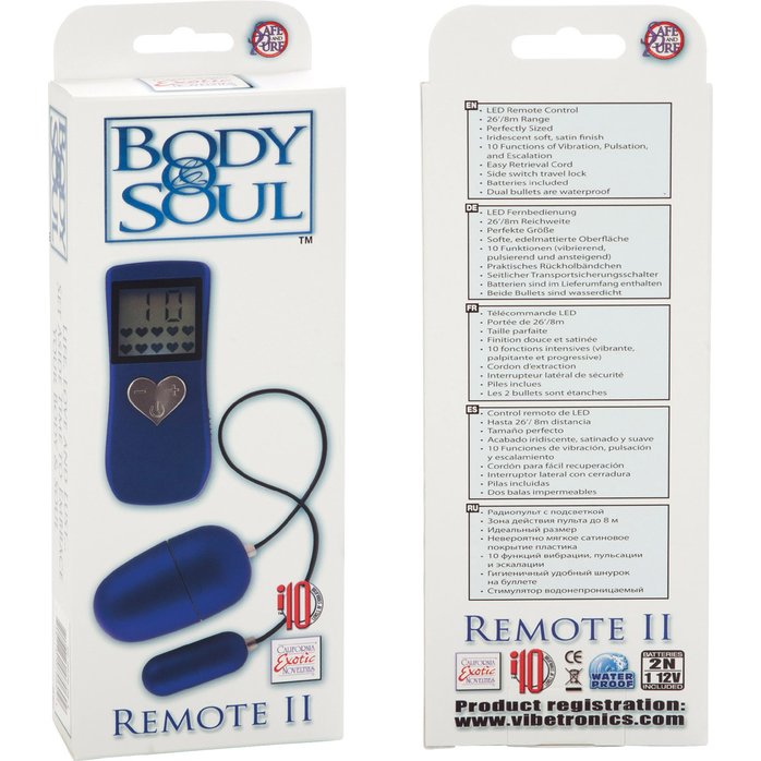 Виброяйцо синее BODY SOUL Remote II - Body   Soul . Фотография 8.