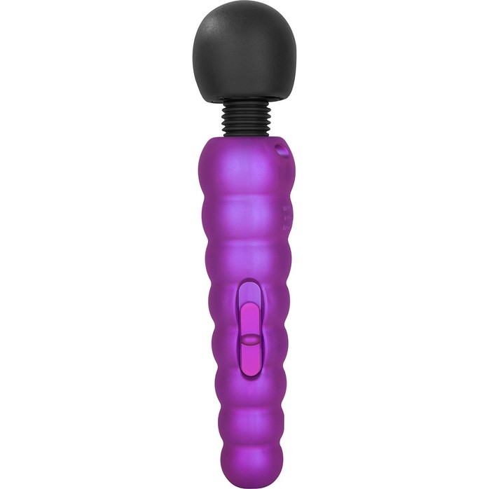 Фиолетовый вибратор Power Massager - 20 см - Classics