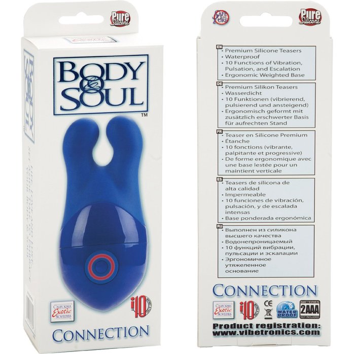 Синий вибромассажер Body Soul Connection Massager - Body   Soul . Фотография 6.