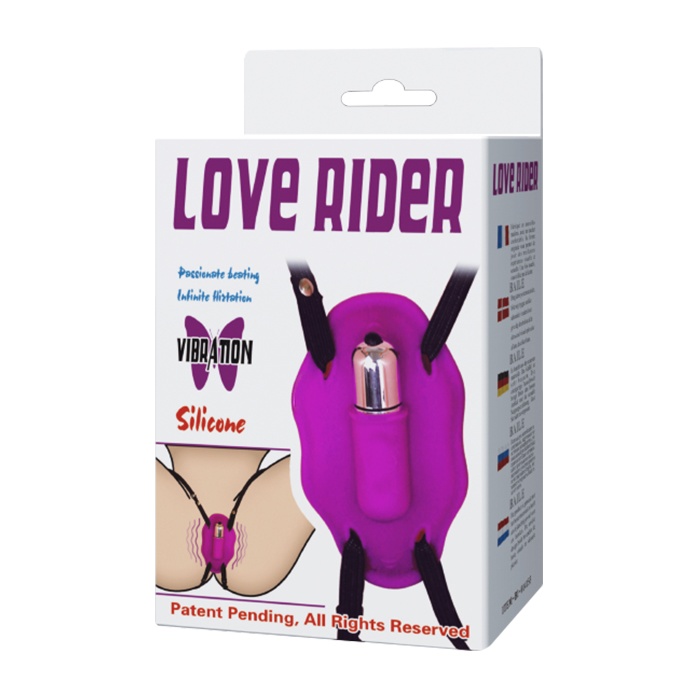 Нежный вибростимулятор для клитора Love Rider на ремешках. Фотография 8.