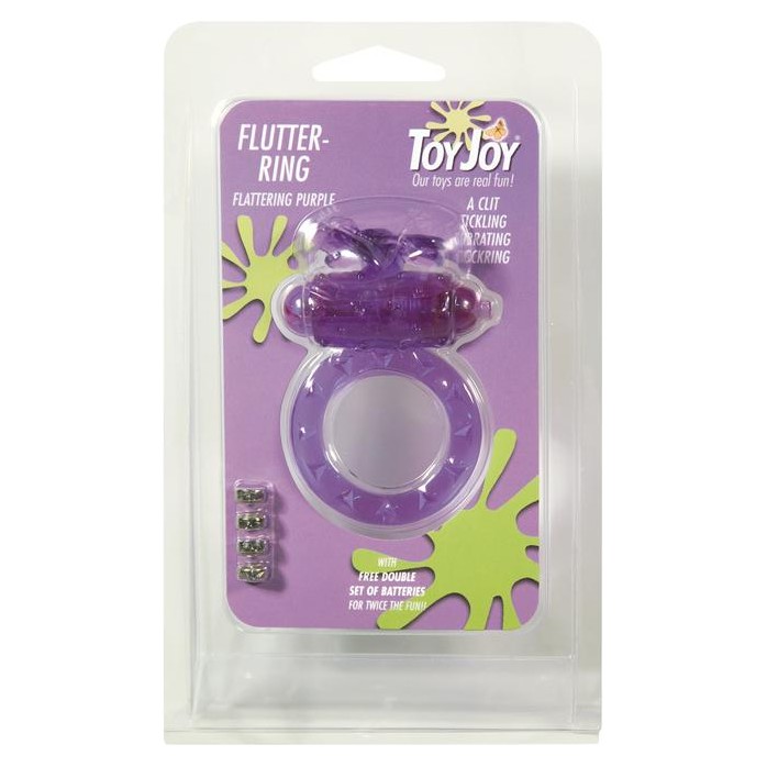 Фиолетовое виброкольцо на пенис Flutter-Ring - Manpower. Фотография 2.
