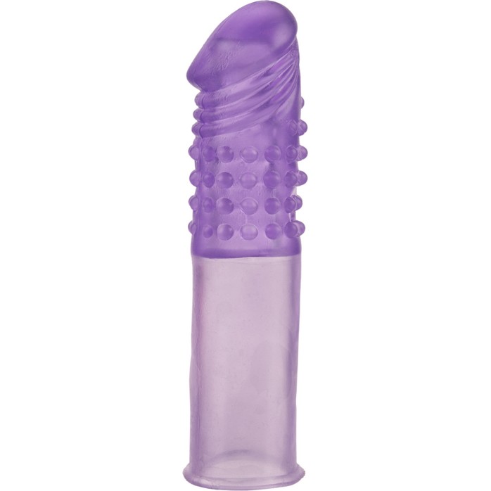 Фиолетовая насадка-удлинитель Mega Stretch Penis Extension - 16,5 см - Pipedream Products